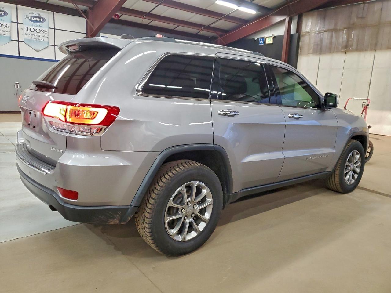 2014 Jeep Grand Cherokee Limited Silver vin: 1C4RJEBG3EC519576