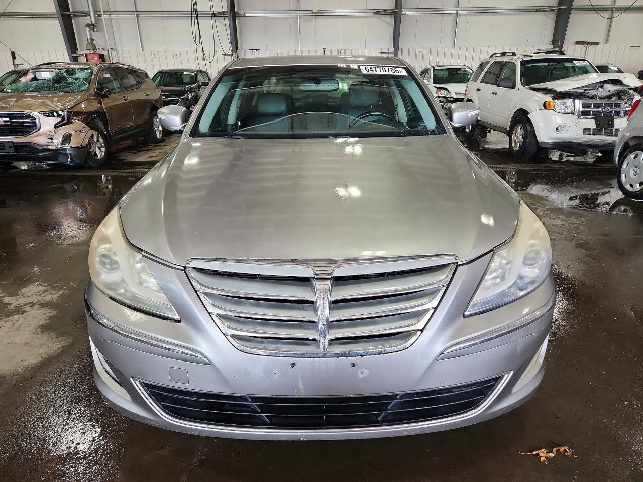 2012 Hyundai Genesis 3.8l Silver vin: KMHGC4DD5CU187464