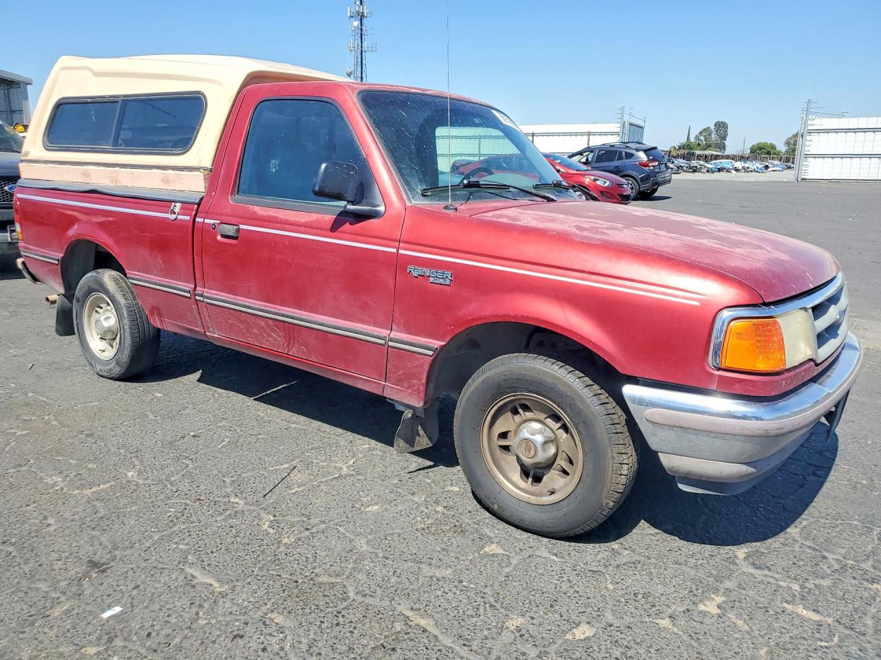 1997 Ford Ranger Red vin: 1FTCR10UXVUD26111