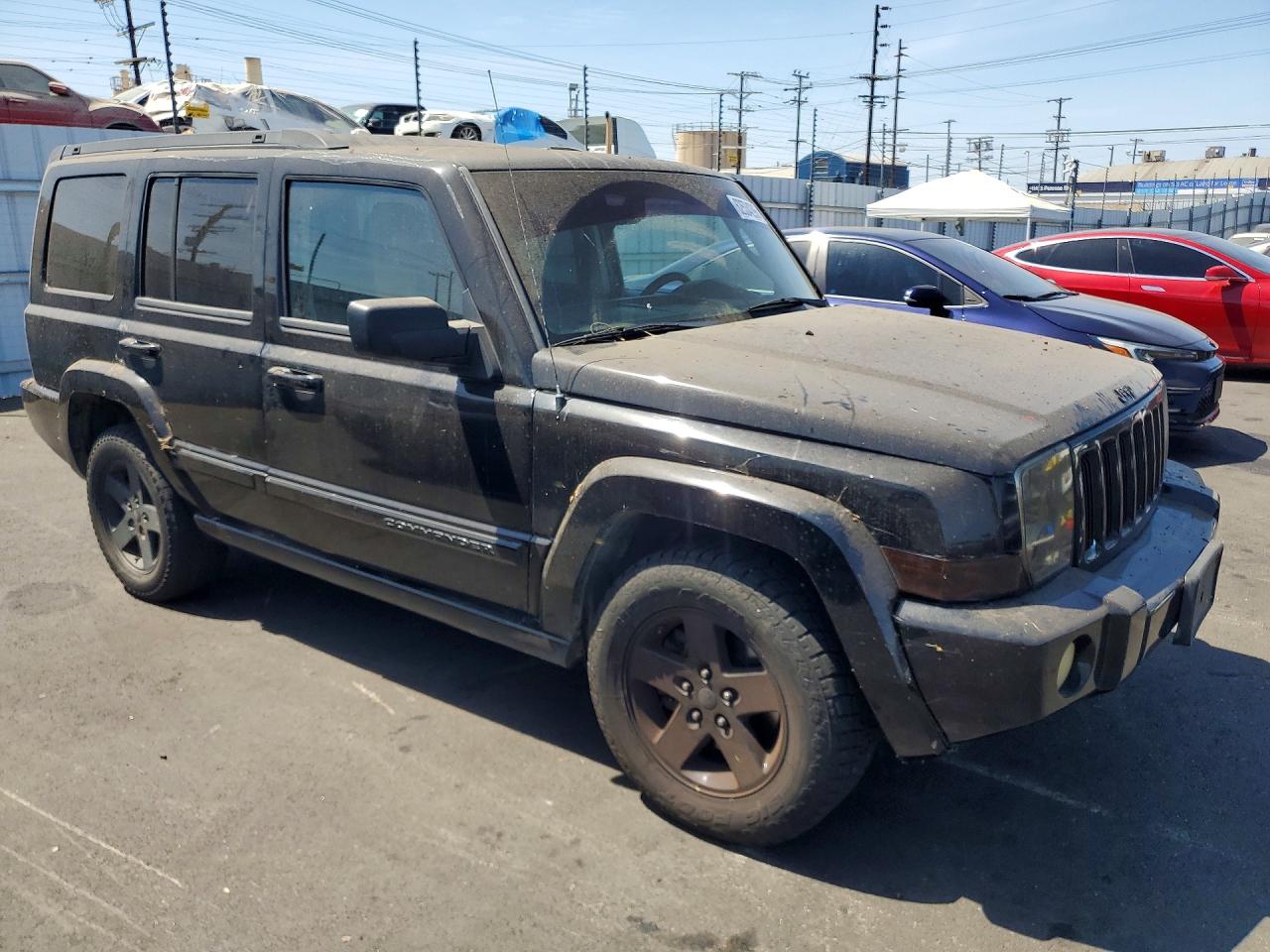 2008 Jeep Commander Sport Black vin: 1J8HH48K68C114662