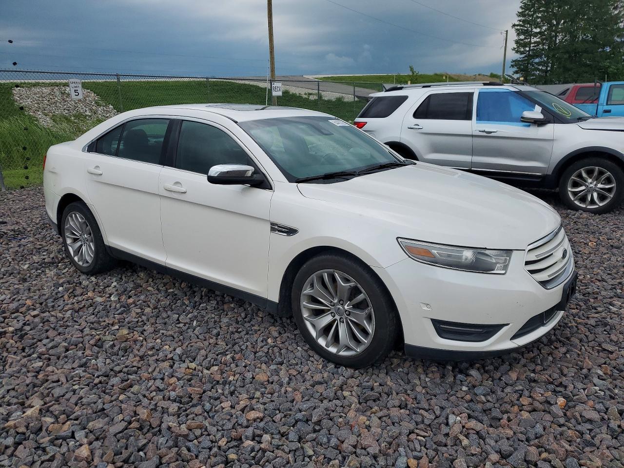 2013 Ford Taurus Limited White vin: 1FAHP2F81DG173956
