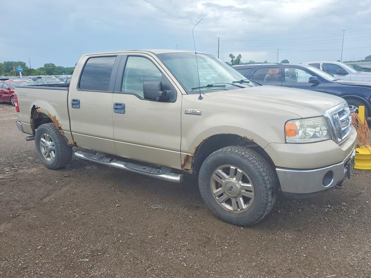 2008 Ford F150 Supercrew Золотой vin: 1FTPW14V98FB42705