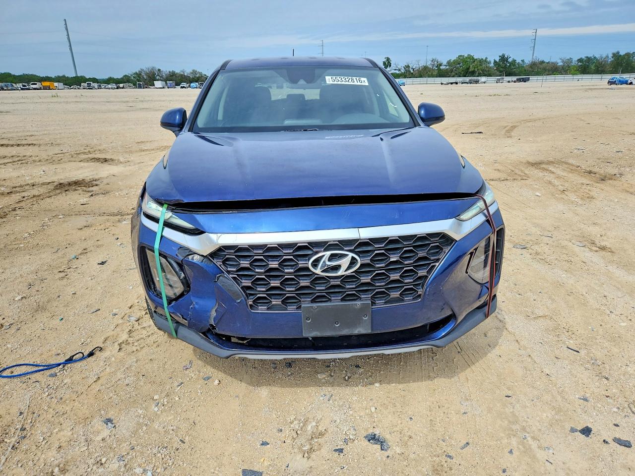 2019 Hyundai Santa Fe Se Blue vin: 5NMS23AD3KH012328