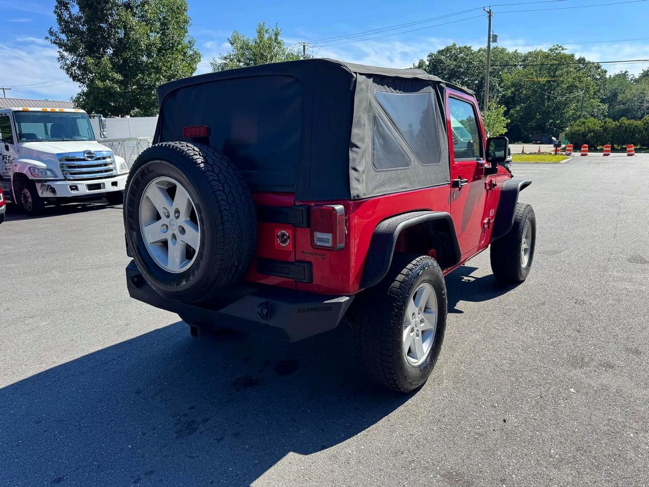 2008 Jeep Wrangler X Red vin: 1J4FA24168L555691