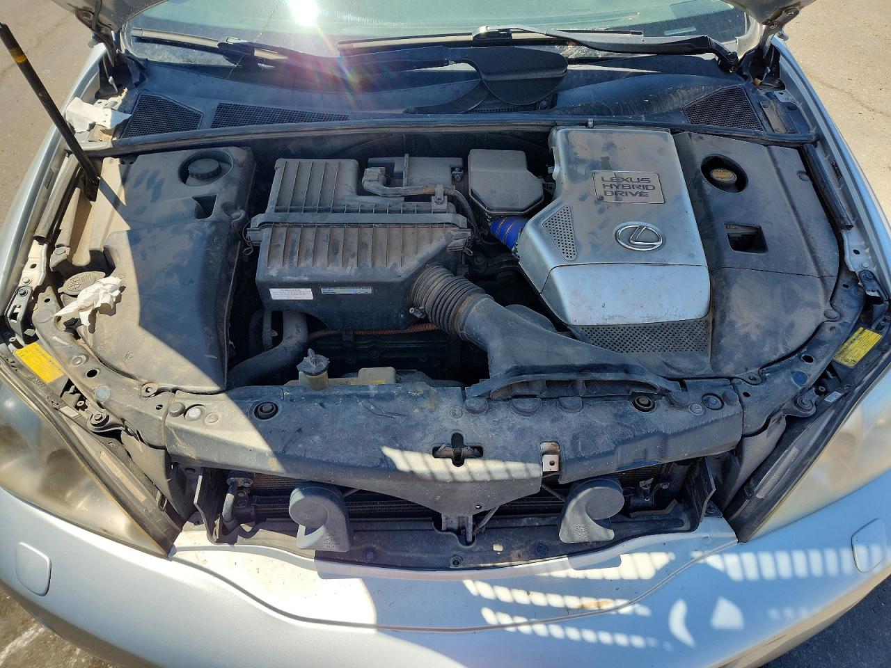 2008 Lexus Rx 400h Silver vin: JTJHW31U582043346
