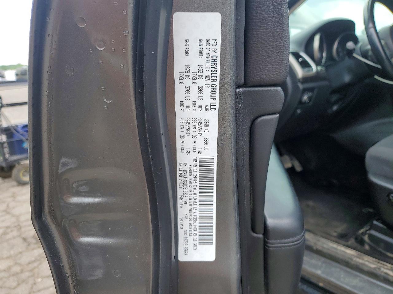 2013 Jeep Grand Cherokee Laredo Gray vin: 1C4RJFAG1DC612229