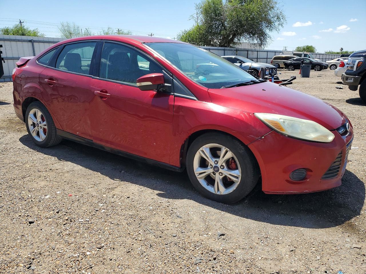 2013 Ford Focus Se Maroon vin: 1FADP3F20DL315009