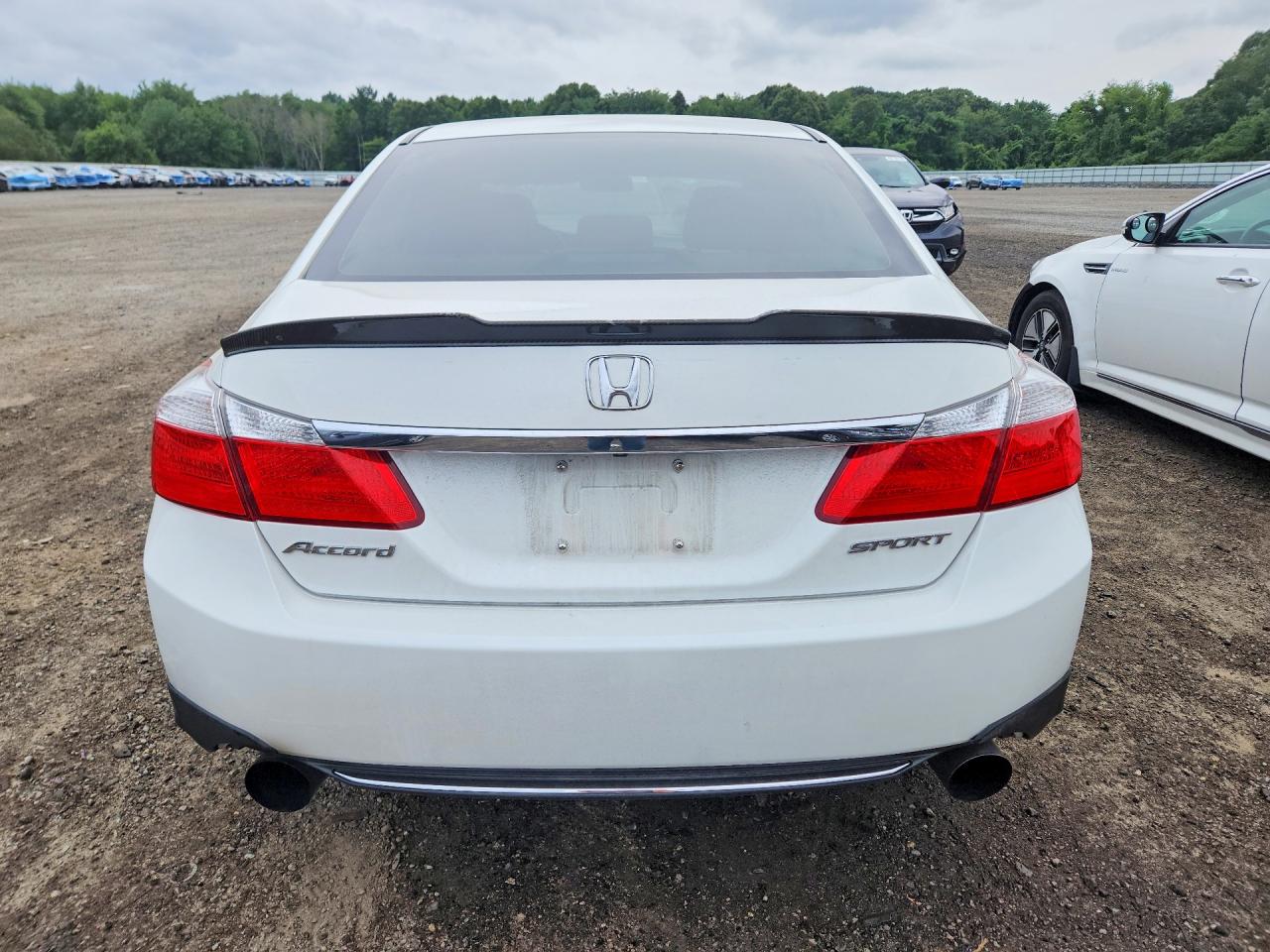 2014 Honda Accord Sport White vin: 1HGCR2F56EA086046