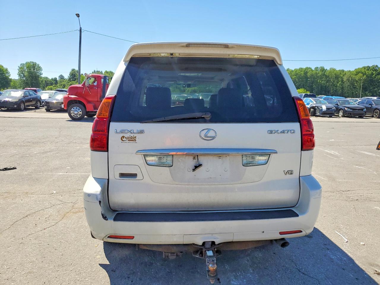 2004 Lexus Gx 470 White vin: JTJBT20X740029183