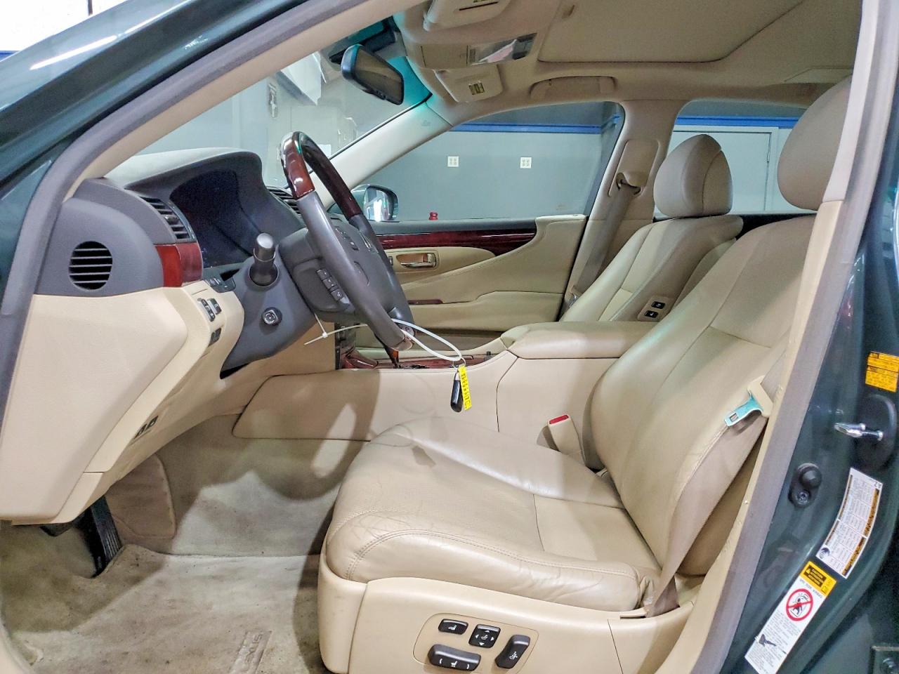 2007 Lexus Ls 460 Зеленый vin: JTHBL46F375047649