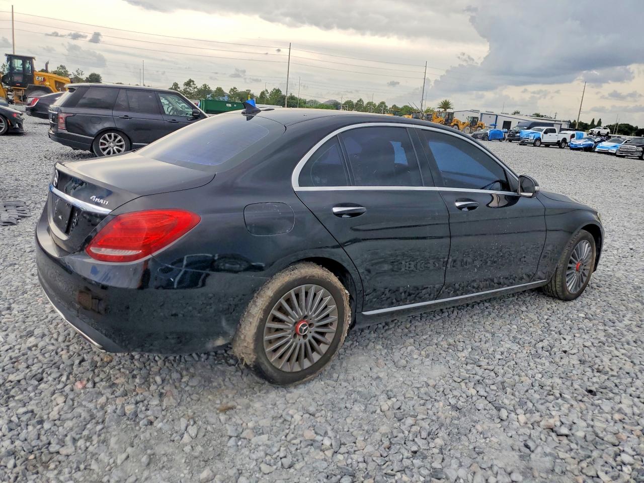2015 Mercedes-benz C 300 4matic Black vin: 55SWF4KB7FU026103