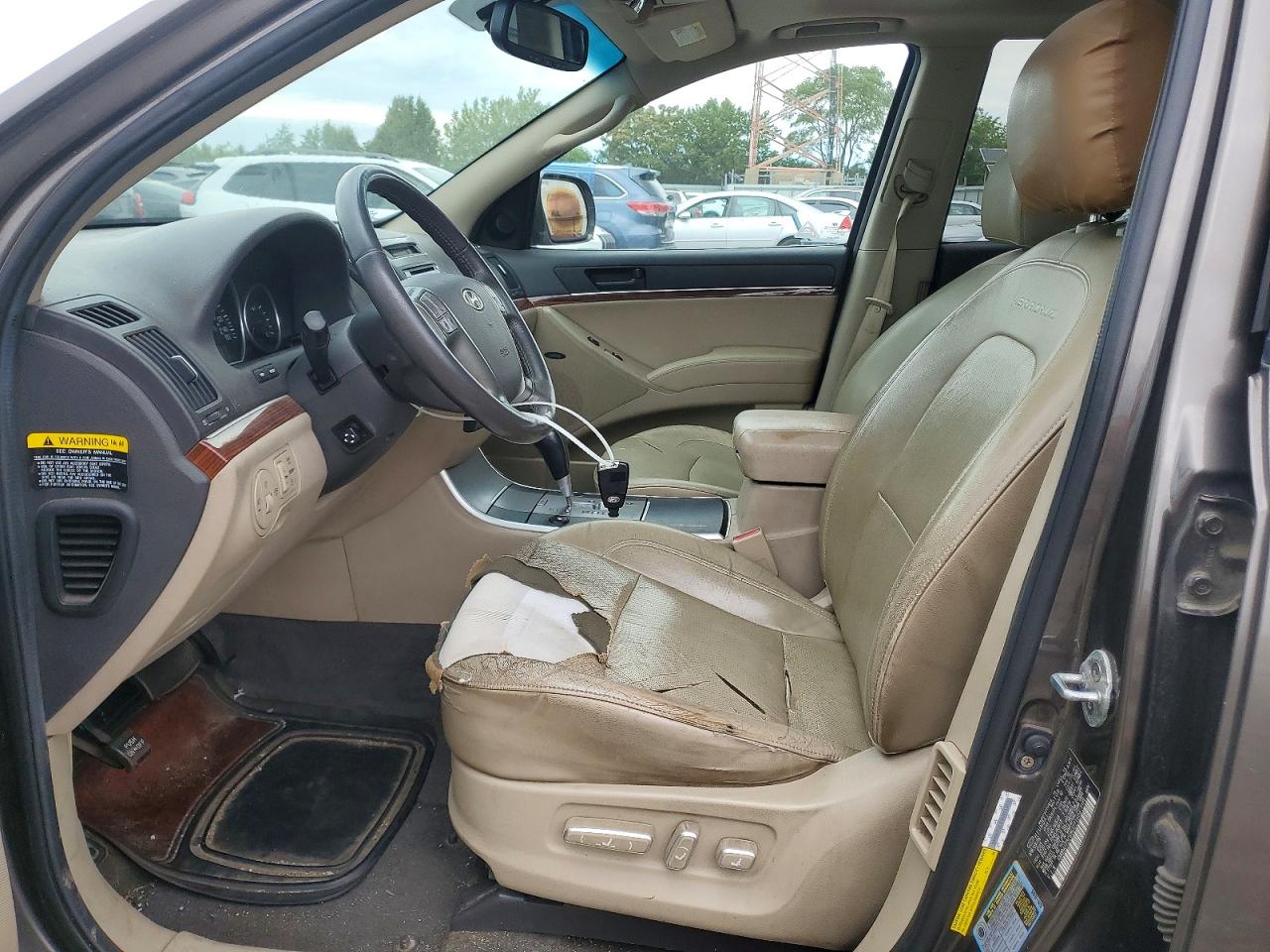 2008 Hyundai Veracruz Gls Gray vin: KM8NU73C68U071602