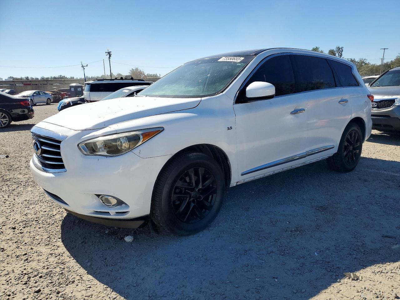 2014 Infiniti Qx60 White vin: 5N1AL0MN1EC506066