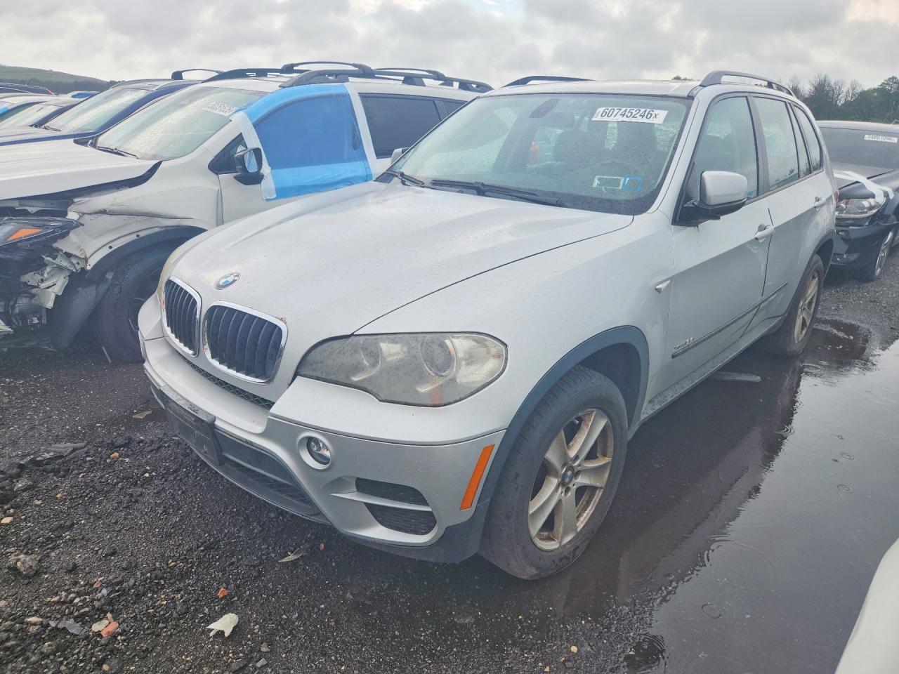 2012 Bmw X5 Xdrive35i Silver vin: 5UXZV4C5XCL748831