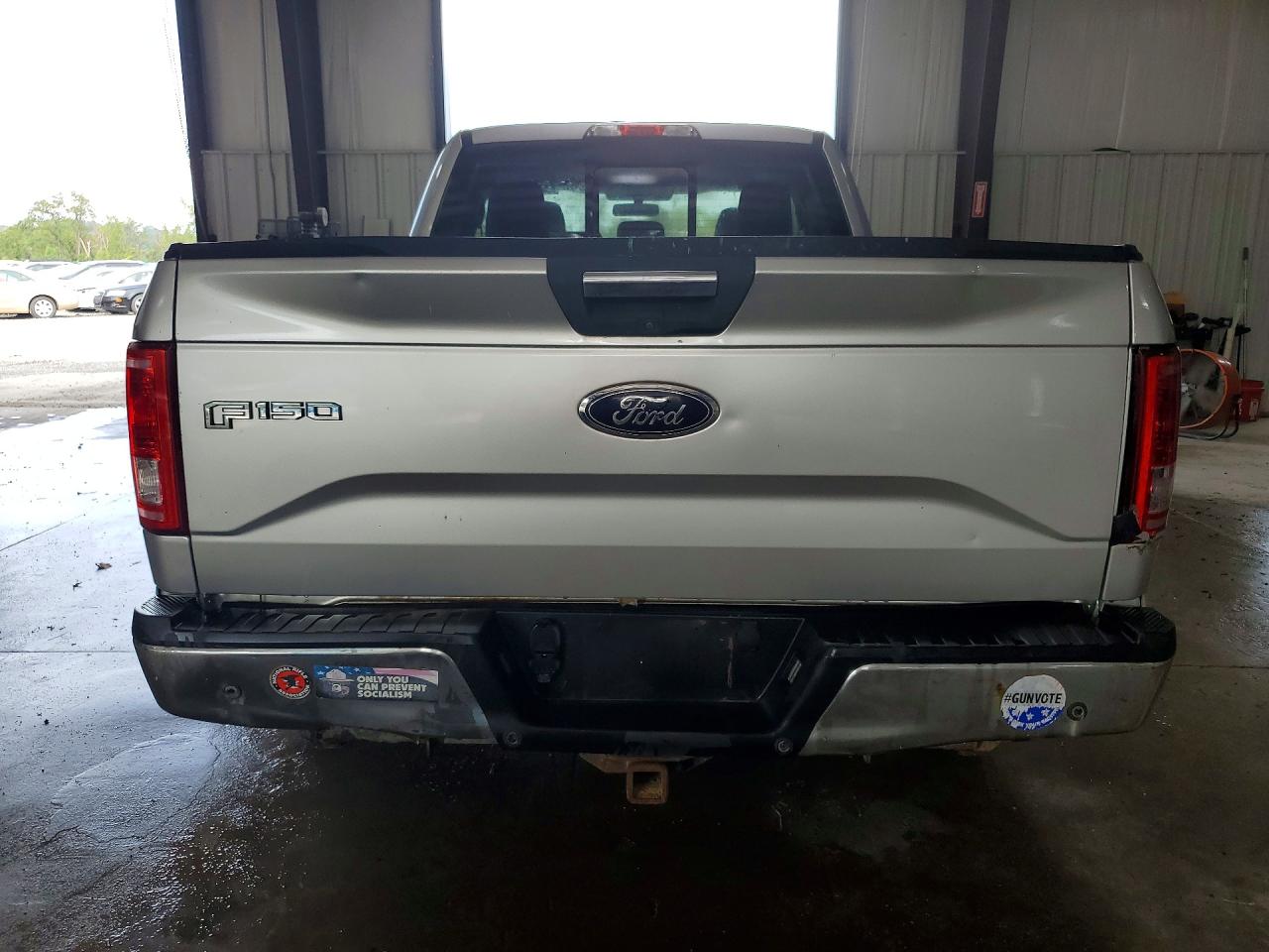 2015 Ford F150 Super Cab Silver vin: 1FTEX1EP2FFB21633