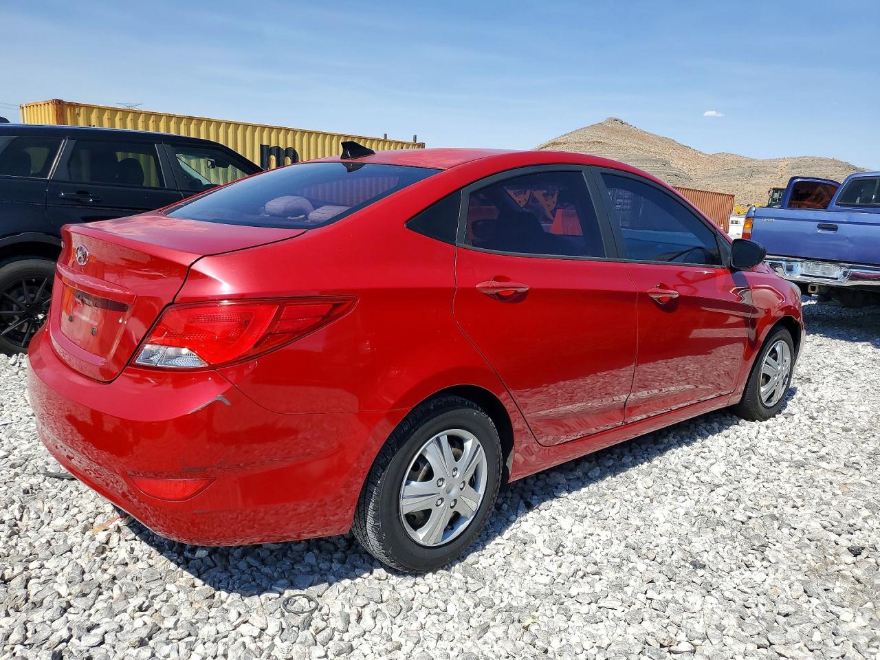 2015 Hyundai Accent Gls Red vin: KMHCT4AE6FU817752
