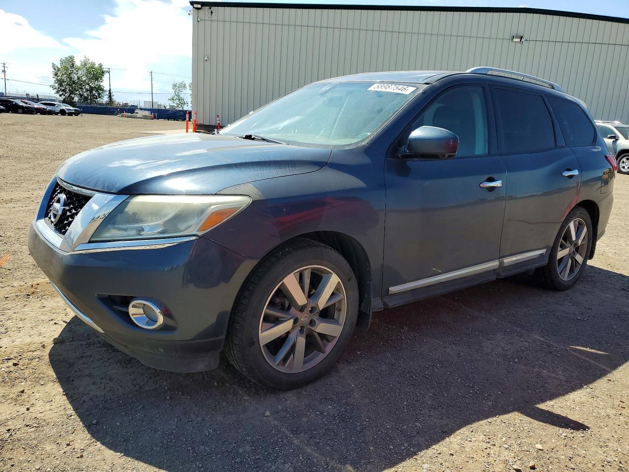 2014 Nissan Pathfinder S Синий vin: 5N1AR2MM5EC648521
