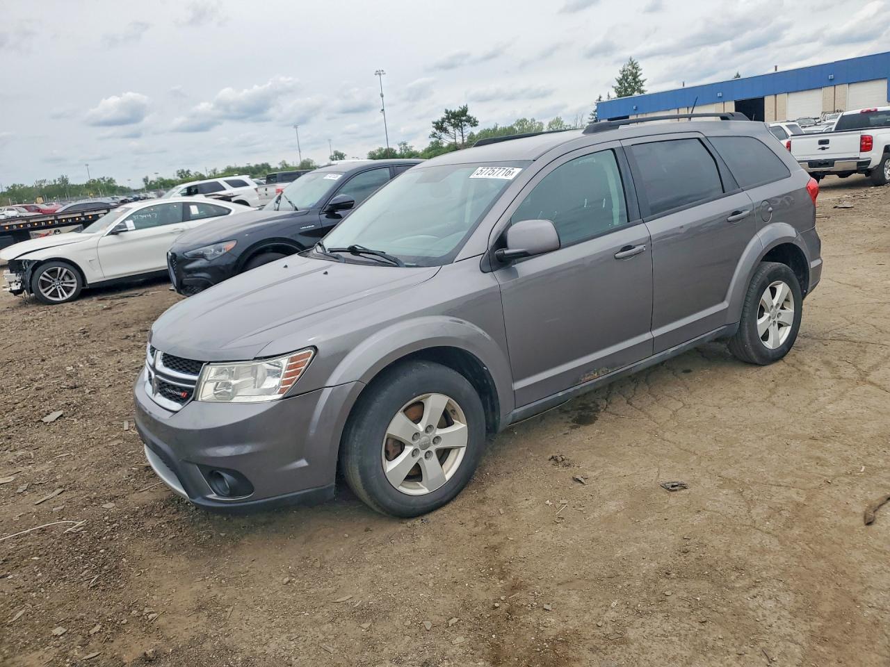 2012 Dodge Journey Sxt Gray vin: 3C4PDDBG2CT397271