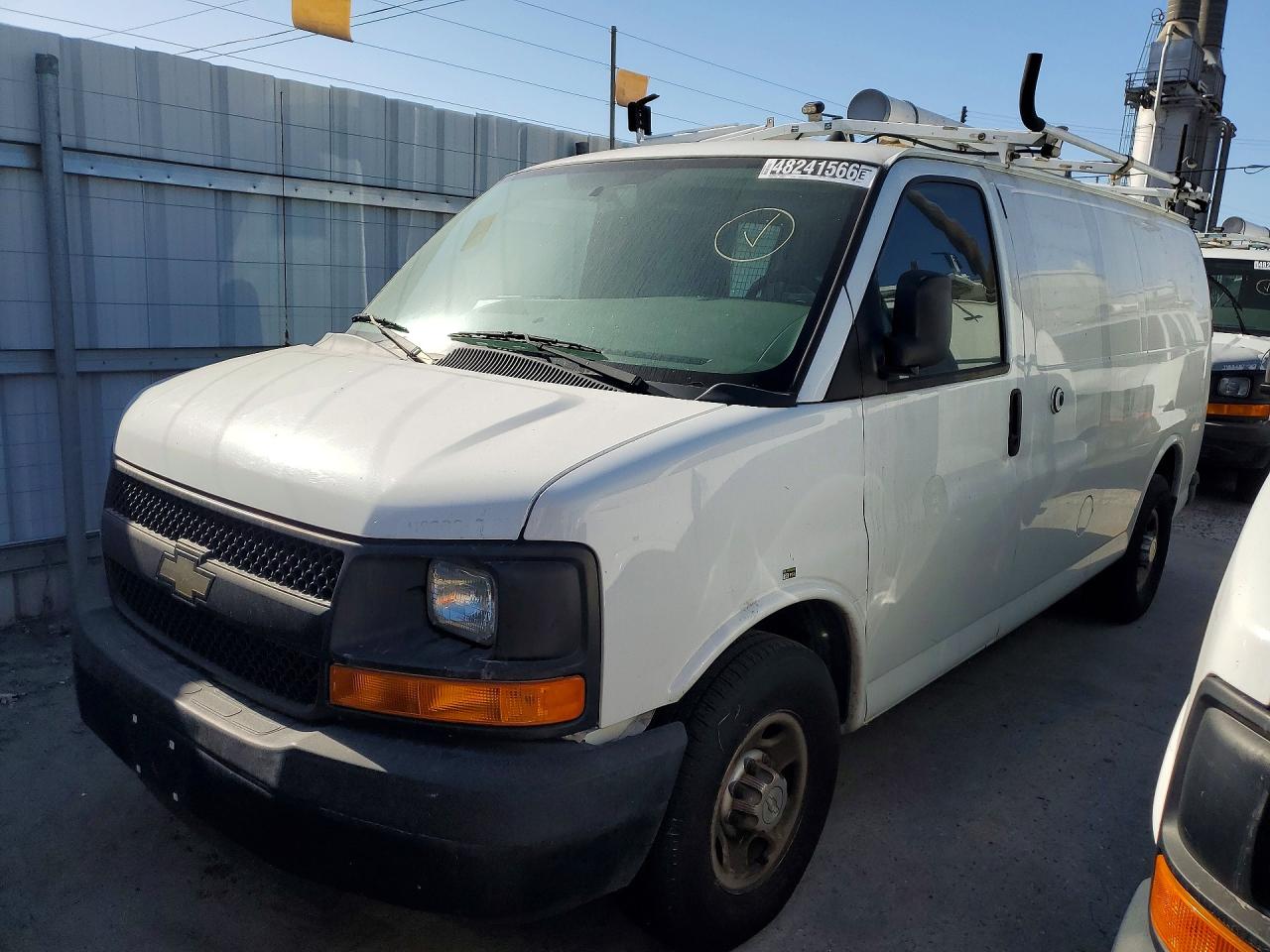 2013 Chevy Express G2500-r&d-cln Title-pri Fleet White vin: 1GCWGFCBXD1902421