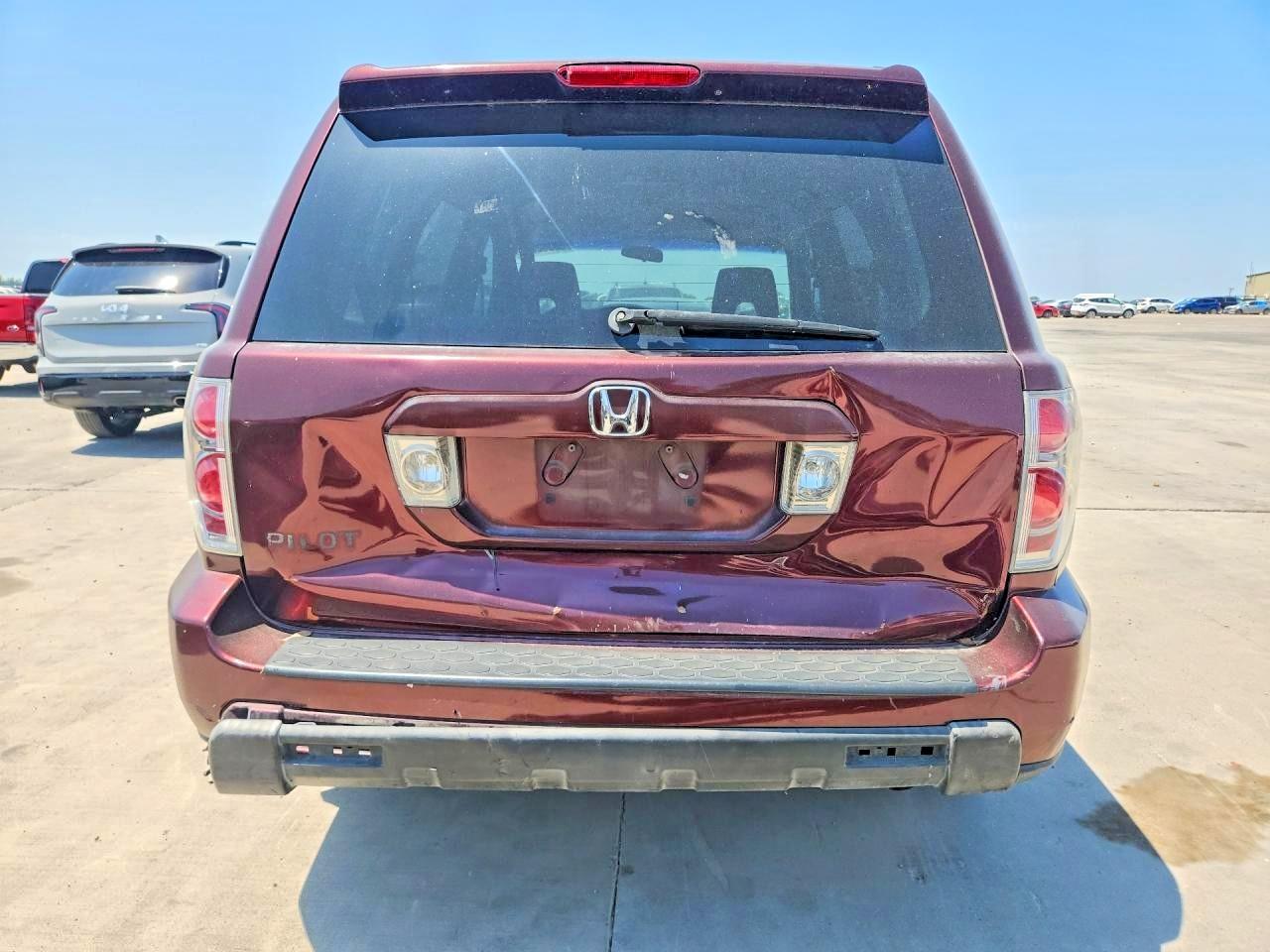 2007 Honda Pilot Ex Burgundy vin: 5FNYF28437B020971