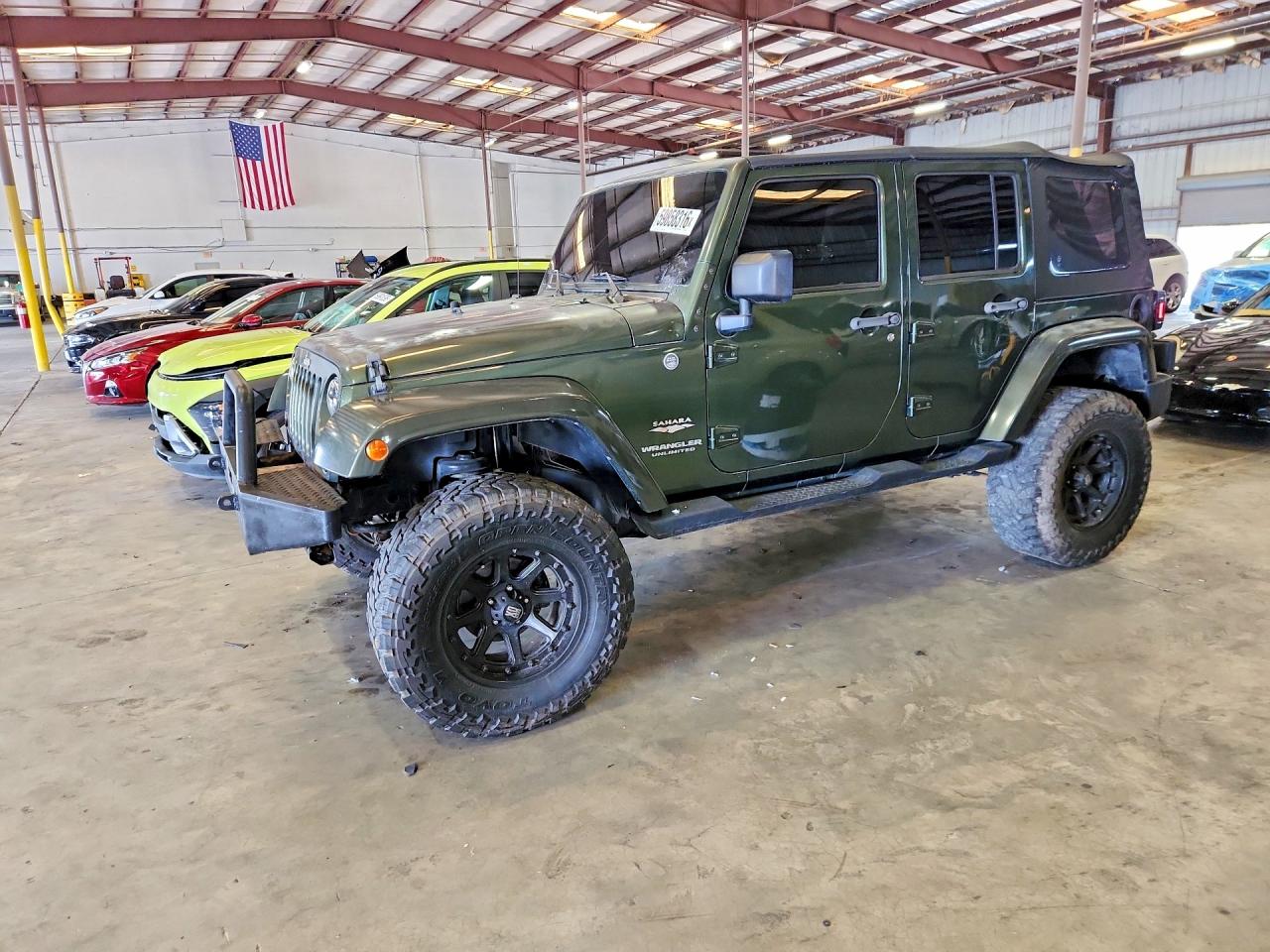 2007 Jeep Wrangler Sahara Green vin: 1J4GA59157L149737