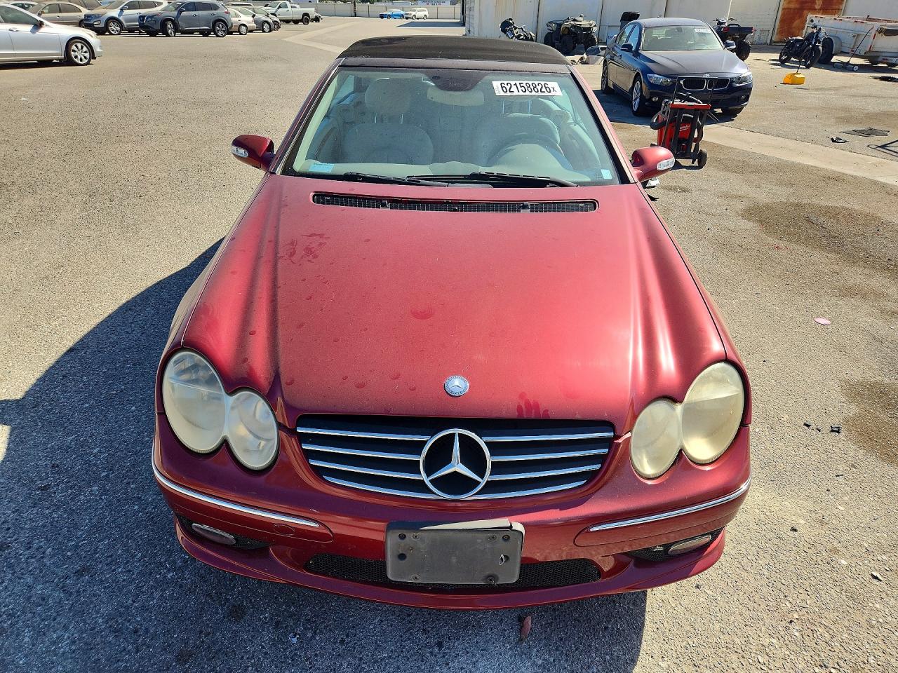 2004 Mercedes-benz Clk 500 Red vin: WDBTK75G14T005040