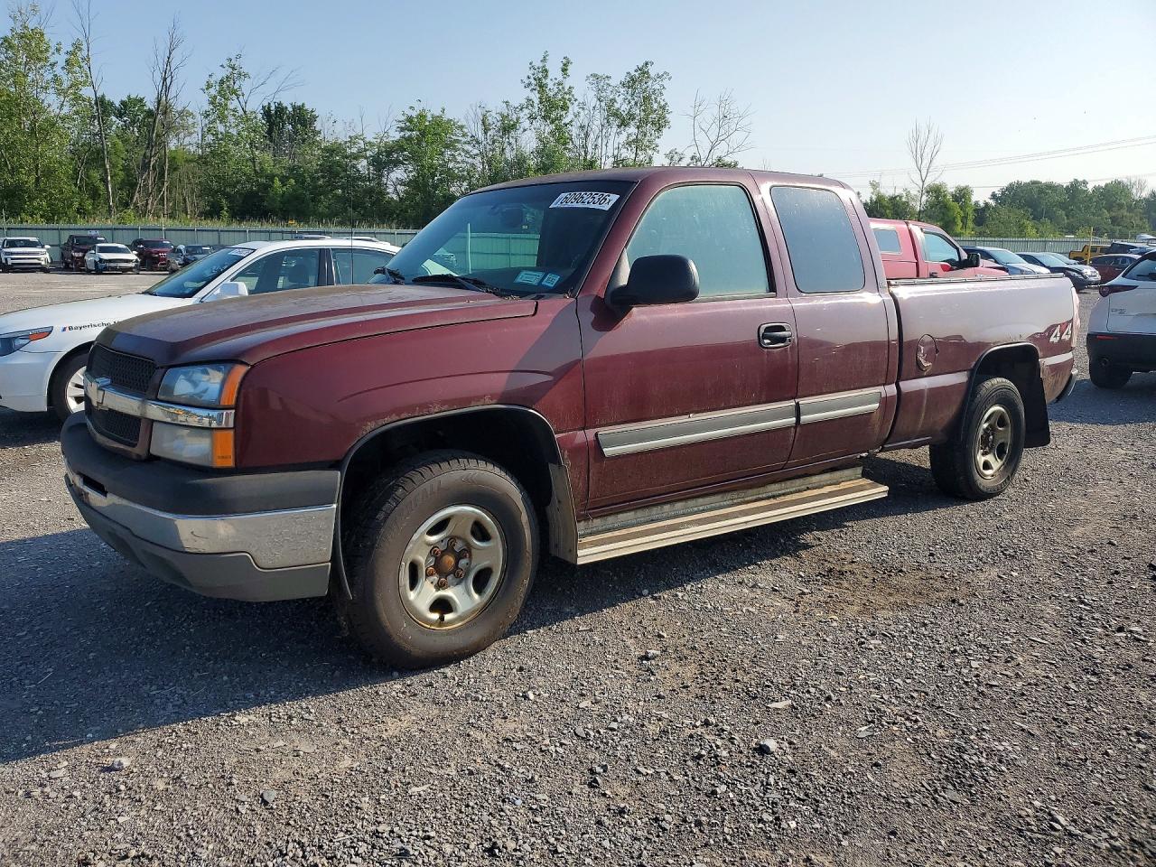 2003 Chevrolet Silverado K1500 Maroon vin: 1GCEK19VX3E323869