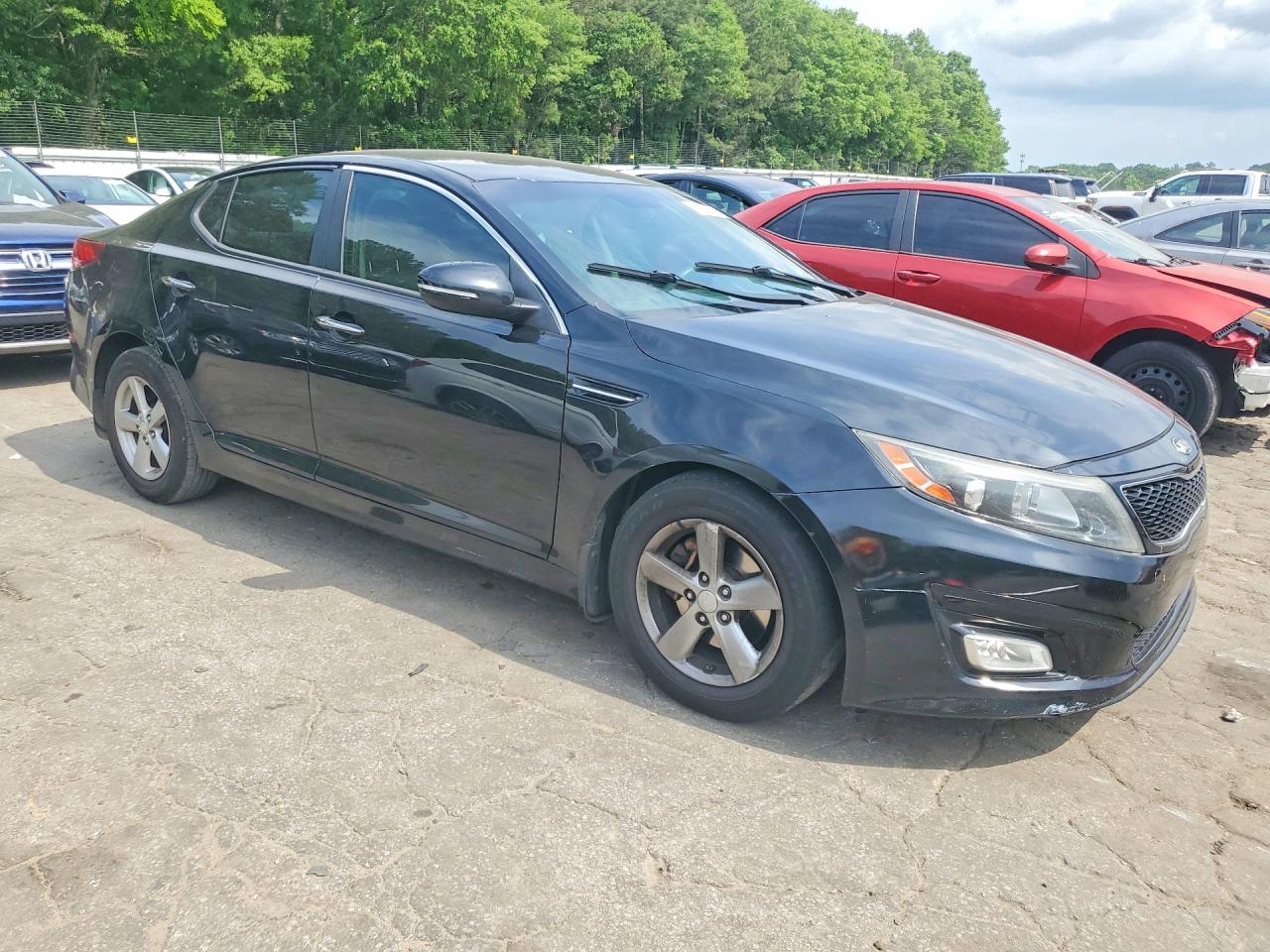 2015 Kia Optima Lx Черный vin: 5XXGM4A79FG448055