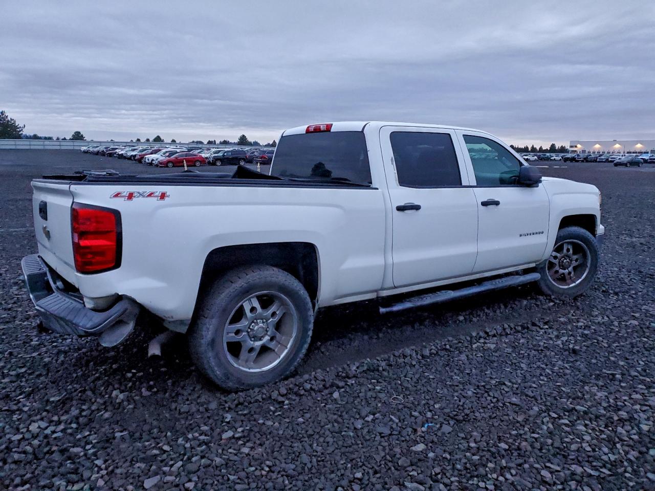 2014 Chevrolet Silverado K1500 Lt White vin: 3GCUKREH9EG240164