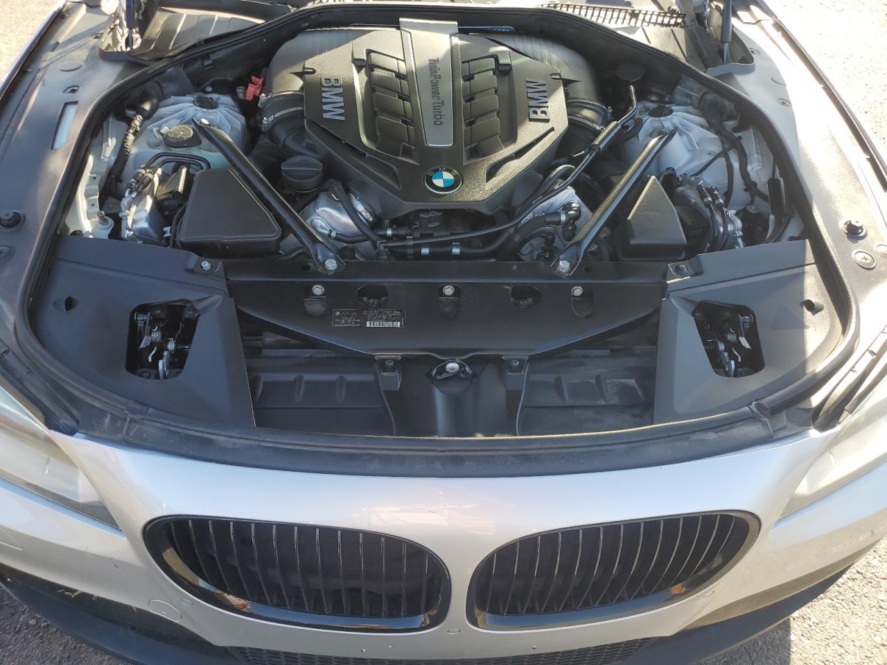2014 Bmw 750 Li Silver vin: WBAYE8C5XED134442