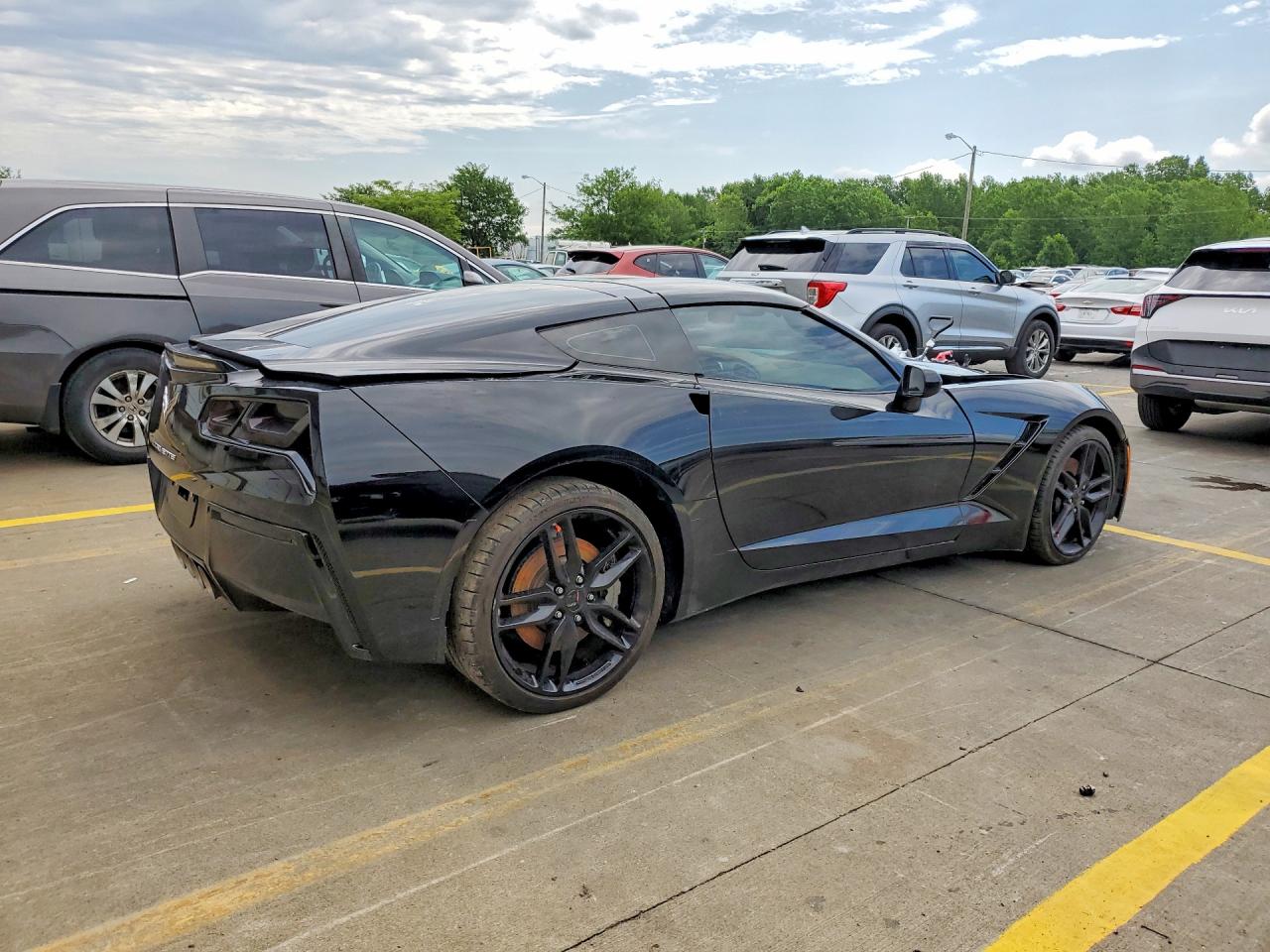 2014 Chevrolet Corvette Stingray 3lt Black vin: 1G1YF2D79E5106972