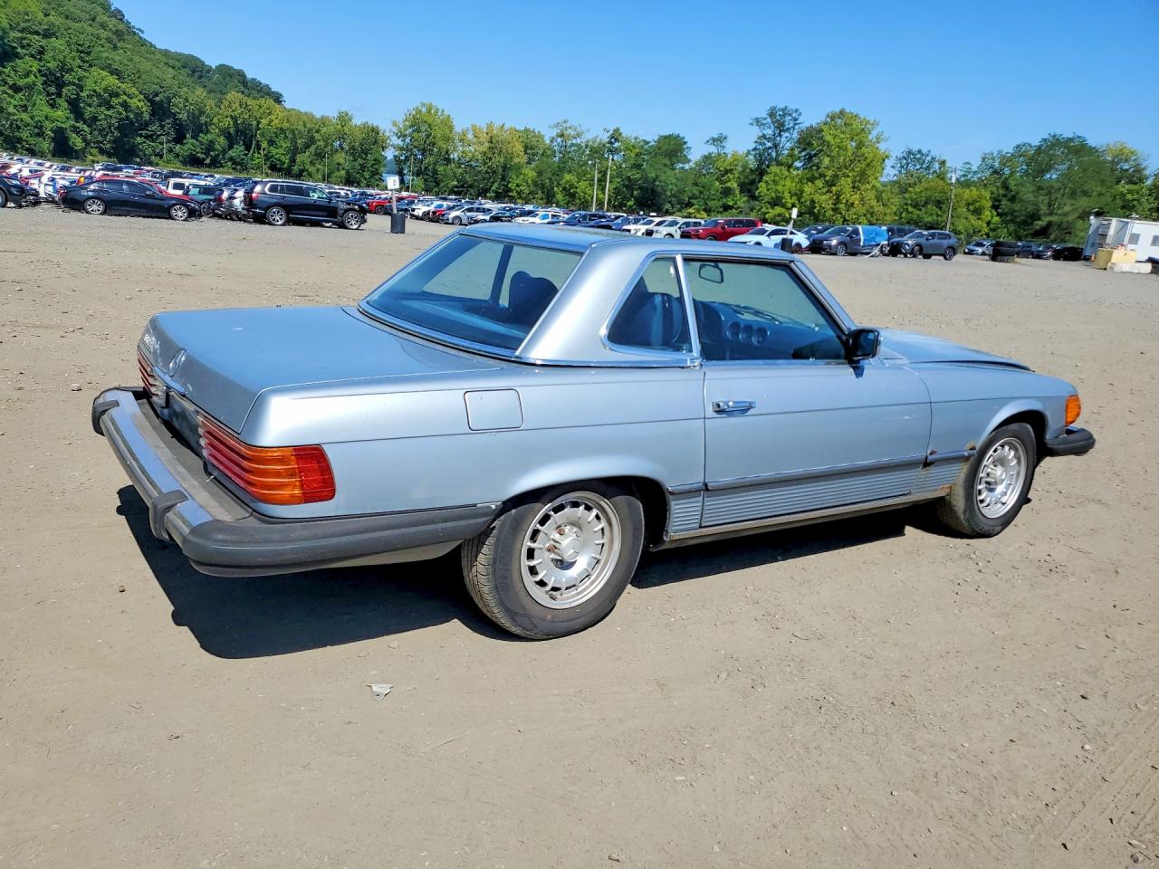 1984 Mercedes-benz 380 Sl Silver vin: WDBBA45AXEA003535