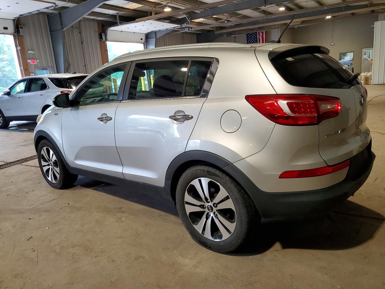 2013 Kia Sportage Ex Silver vin: KNDPCCA23D7404589