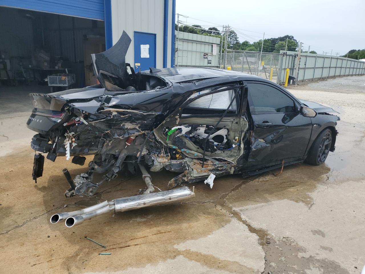2025 Hyundai Elantra N Line Black vin: KMHLR4DF5SU032345 Damage: Right Qtr Panel, Severe Damage, Replacement Required