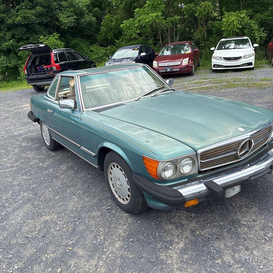 1988 Mercedes-benz 560 Sl Blue vin: WDBBA48D0JA081404