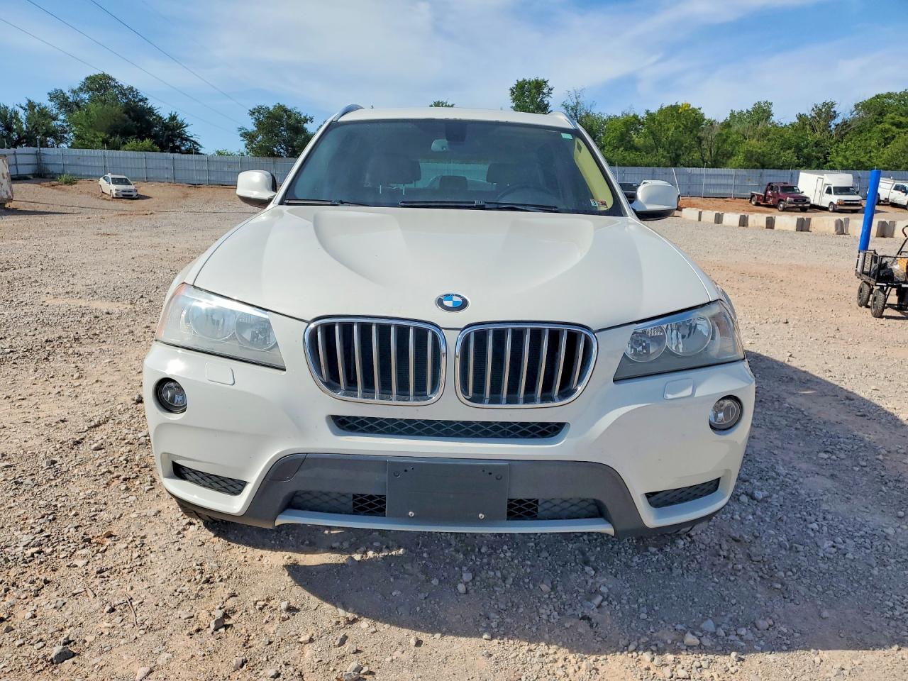 2014 Bmw X3 Xdrive28i White vin: 5UXWX9C51E0D27730