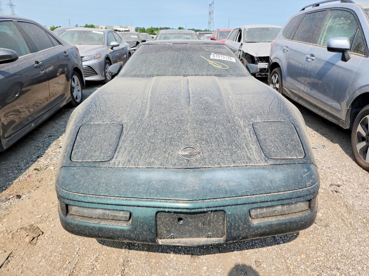 1992 Chevrolet Corvette Green vin: 1G1YY23P9N5115411