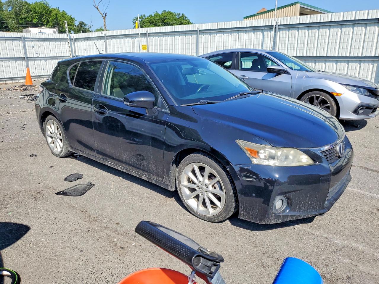 2012 Lexus Ct 200 Black vin: JTHKD5BHXC2067032