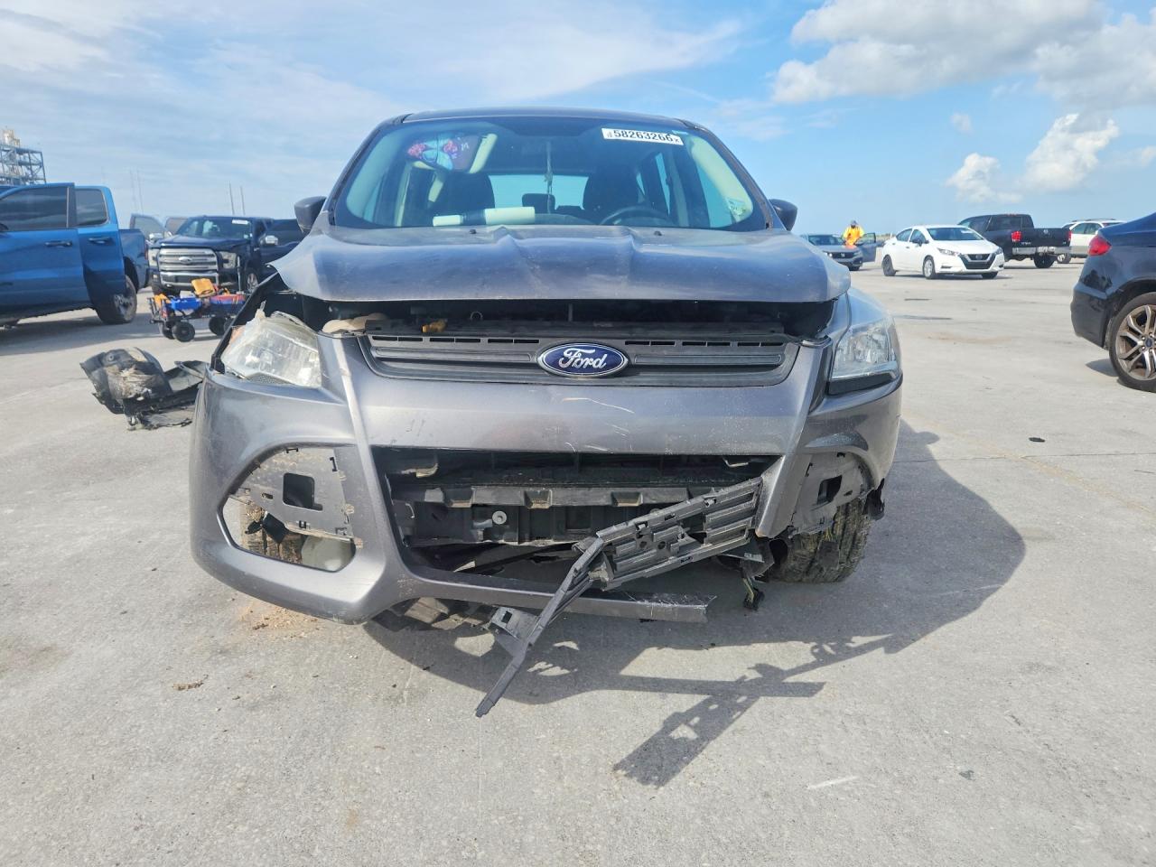 2014 Ford Escape S Gray vin: 1FMCU0F72EUD22205