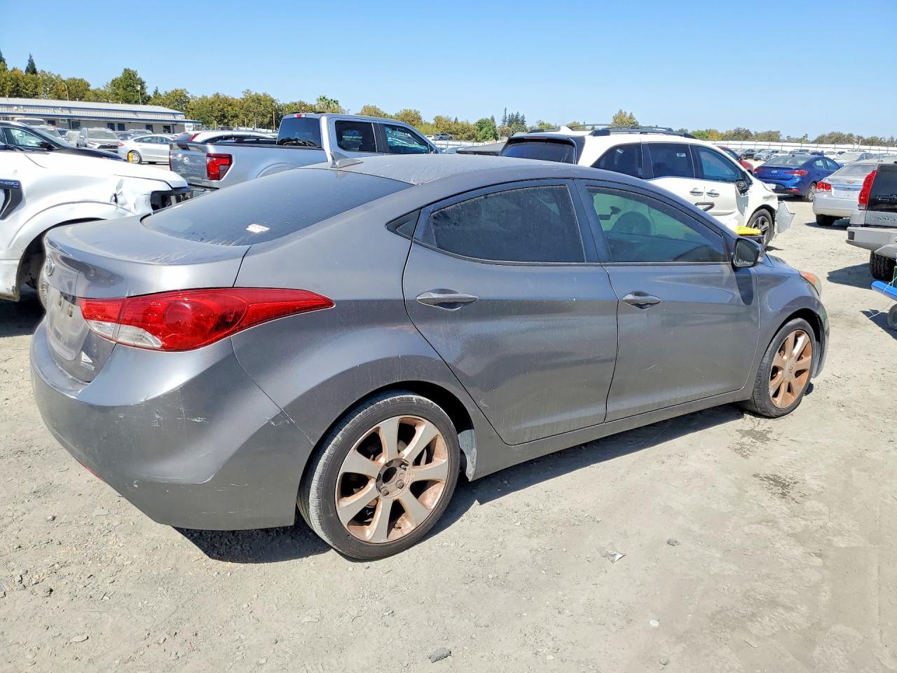 2011 Hyundai Elantra Limited Gray vin: 5NPDH4AE6BH075268