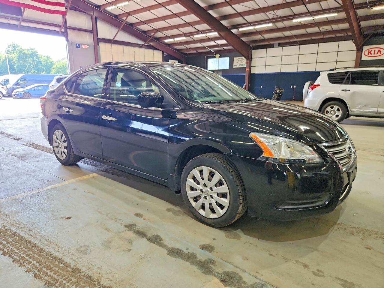 2015 Nissan Sentra Sv Black vin: 3N1AB7APXFL673962
