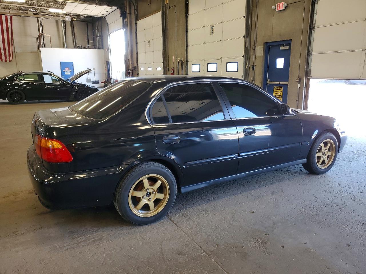 1999 Honda Civic Lx Black vin: 2HGEJ6575XH551222