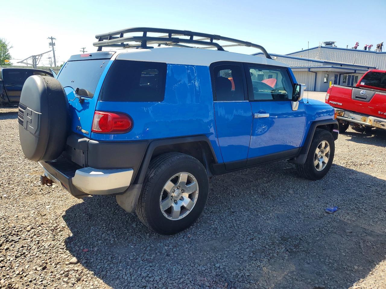 2007 Toyota Fj Cruiser Base Blue vin: JTEBU11F070018879