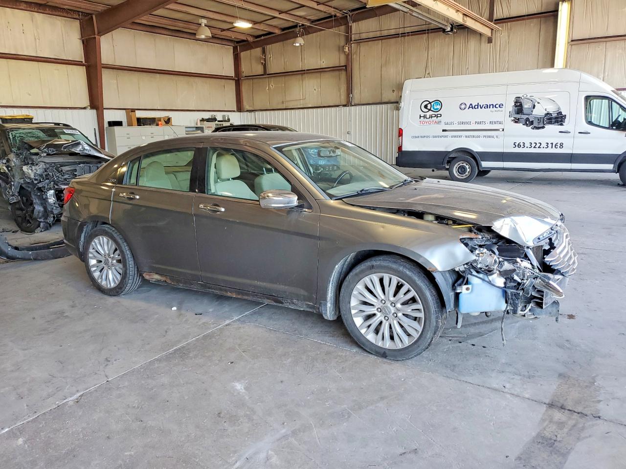 2012 Chrysler 200 Limited Gray vin: 1C3CCBCGXCN120876