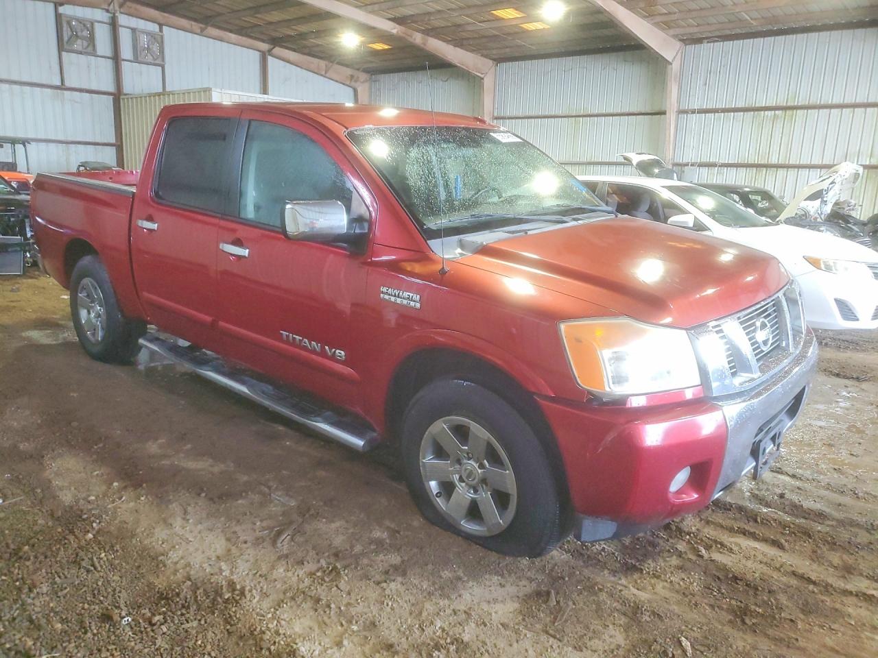 2015 Nissan Titan Sv Red vin: 1N6AA0EDXFN514573