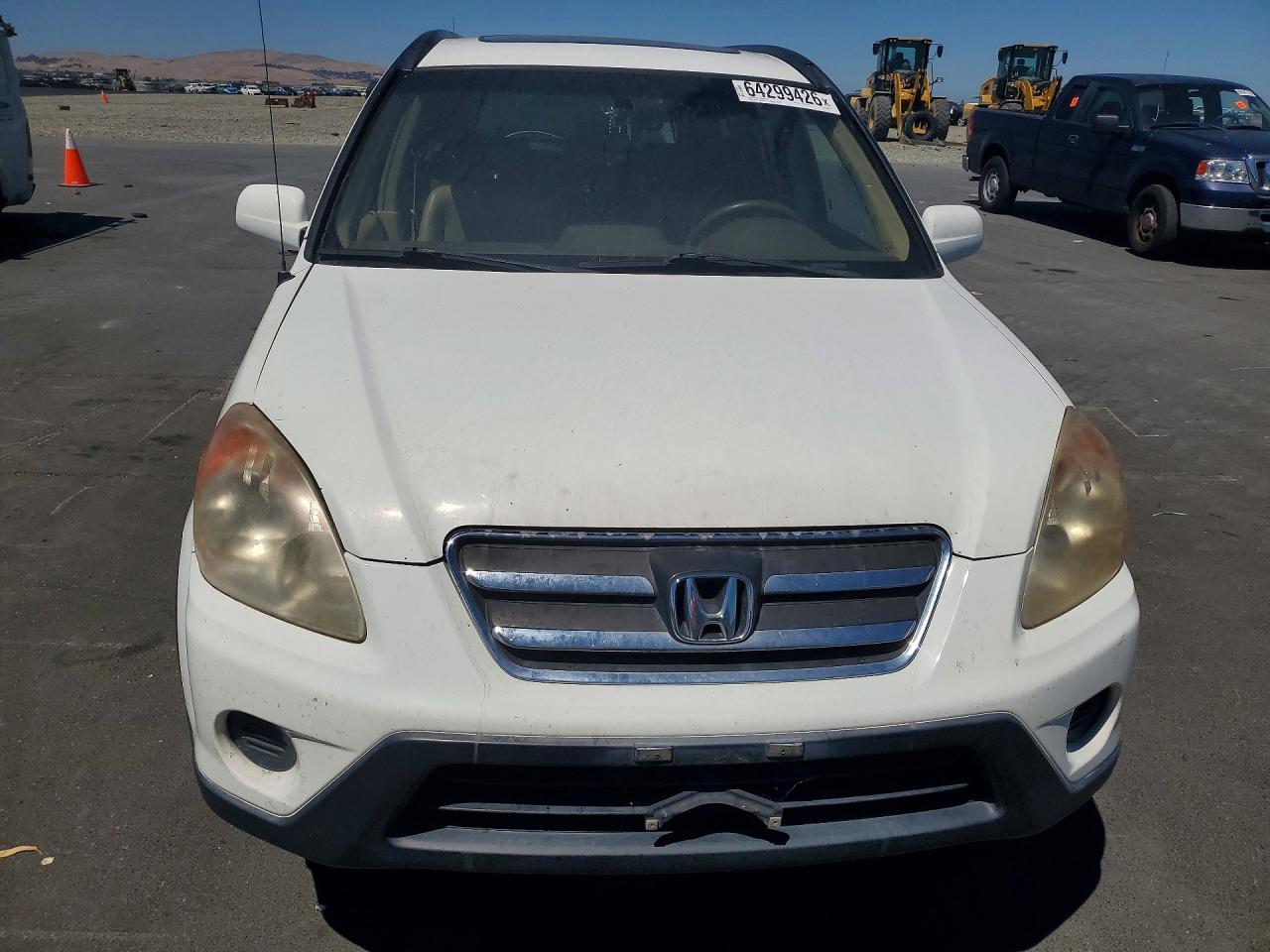 2005 Honda Cr-v Se White vin: JHLRD78985C016804
