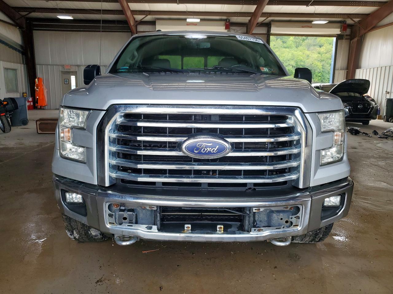 2015 Ford F150 Super Cab Silver vin: 1FTEX1EP2FFB21633