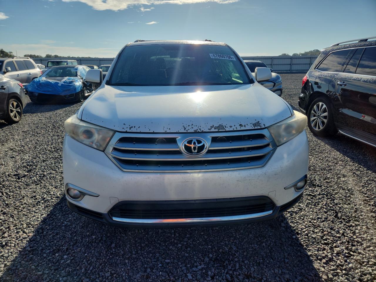 2012 Toyota Highlander Base White vin: 5TDZA3EH5CS022999