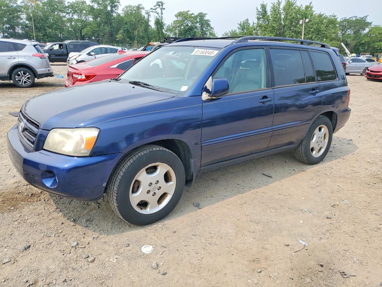 2006 Toyota Highlander Limited Синий vin: JTEDP21A860093838