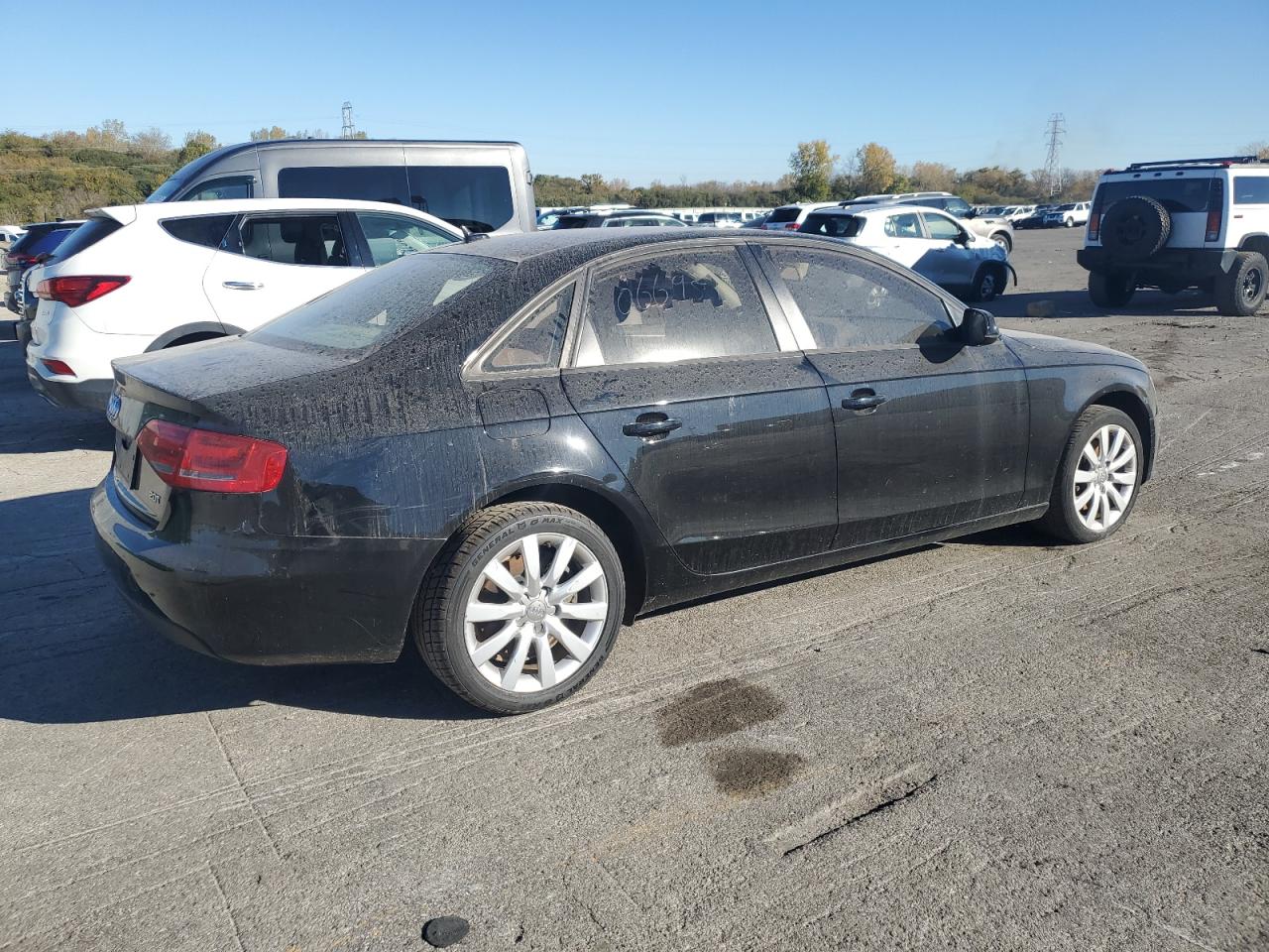 2012 Audi A4 Premium Black vin: WAUAFAFL3CN011329